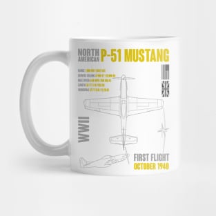 North American P-51 Mustang Mug